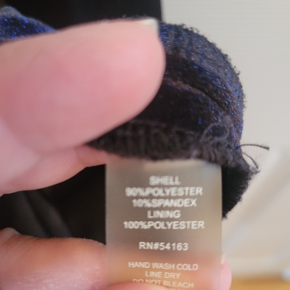 🥂 Calvin Klein Velvet Evening Party Dress Size 10 Holiday or New Year's Eve NYE - Picture 4 of 5